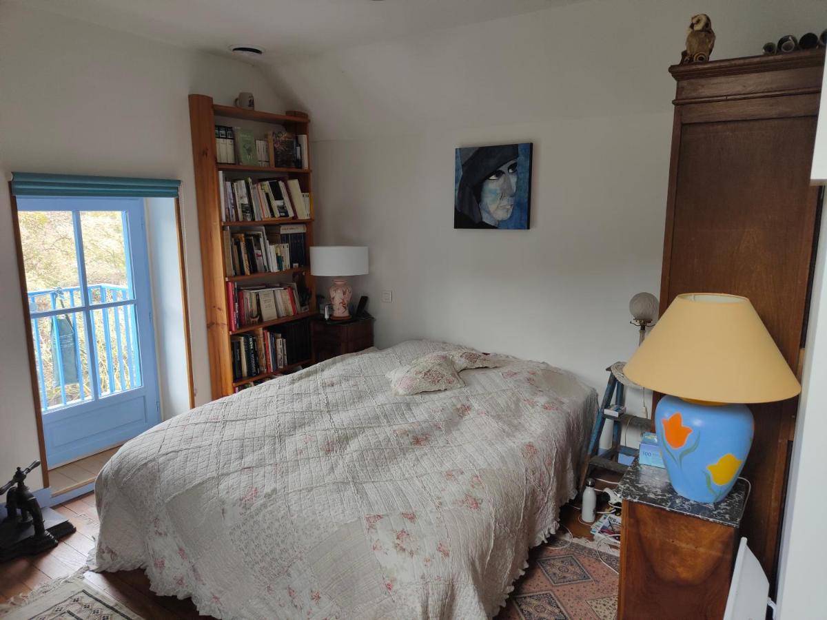 モンルイ・シュル・ロワール La Maison Bleue De Husseau Ancienne Ferme Semi-Troglodytique 18E Siecleヴィラ エクステリア 写真