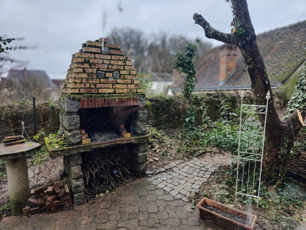 モンルイ・シュル・ロワール La Maison Bleue De Husseau Ancienne Ferme Semi-Troglodytique 18E Siecleヴィラ エクステリア 写真