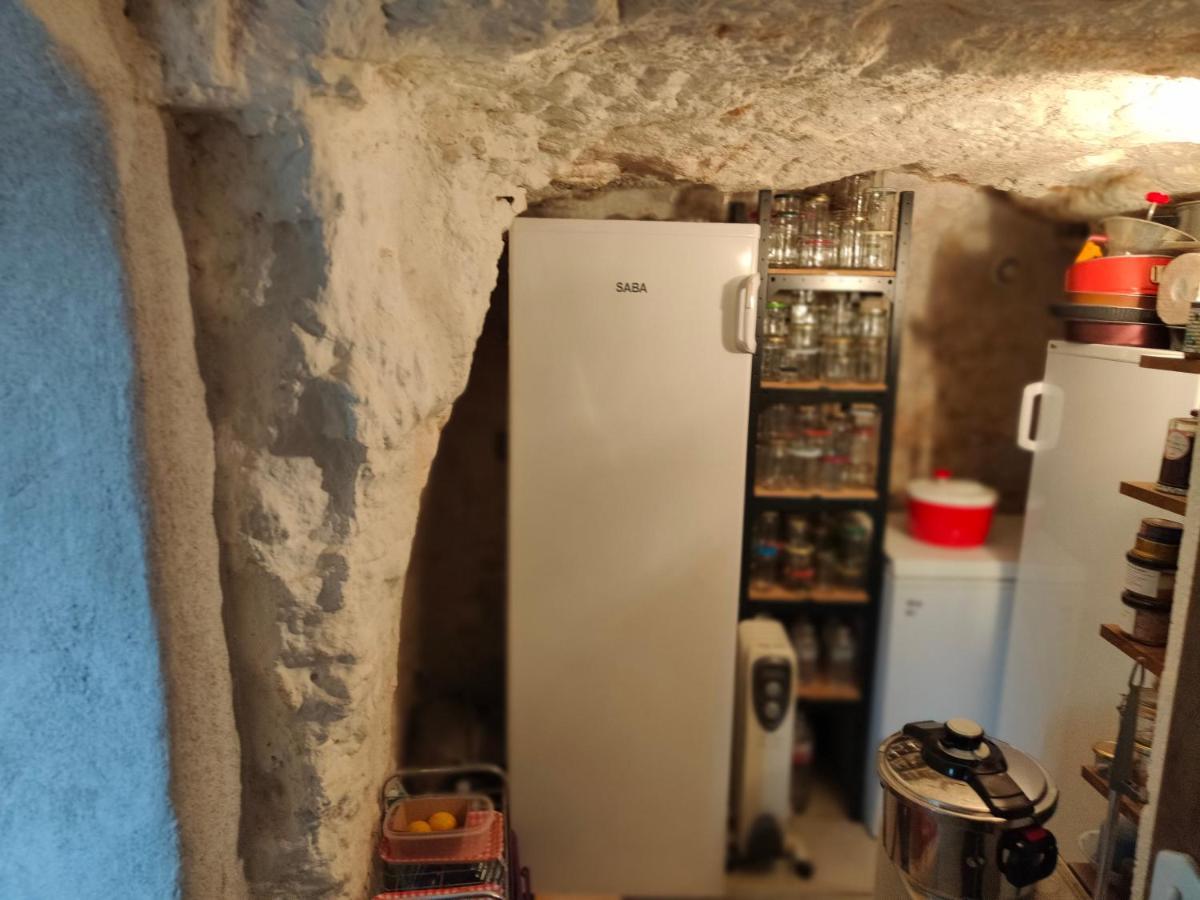 モンルイ・シュル・ロワール La Maison Bleue De Husseau Ancienne Ferme Semi-Troglodytique 18E Siecleヴィラ エクステリア 写真